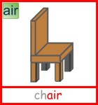 Chair picture card